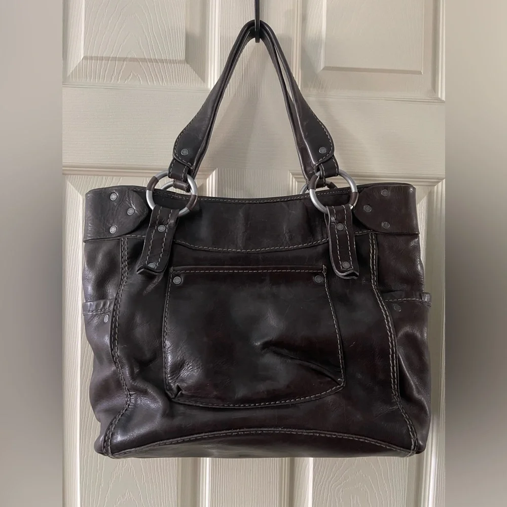 RUEHL No. 925 Brown Leather Purse - Picture 6 of 9